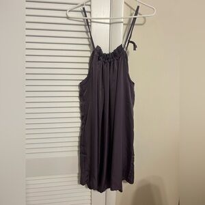 Elegant Purple Sleeveless Dress